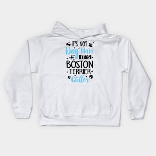 It's Not Dog Hair It's Boston Terrier Glitter Kids Hoodie